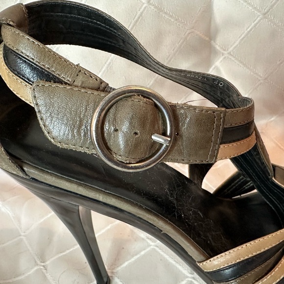 Aldo Leather Strappy Platform Heels, size 40 - Picture 6 of 16